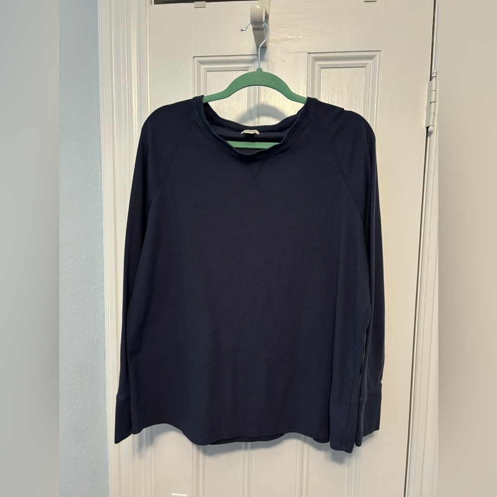 Ll Bean waffle cotton crew neck 2X